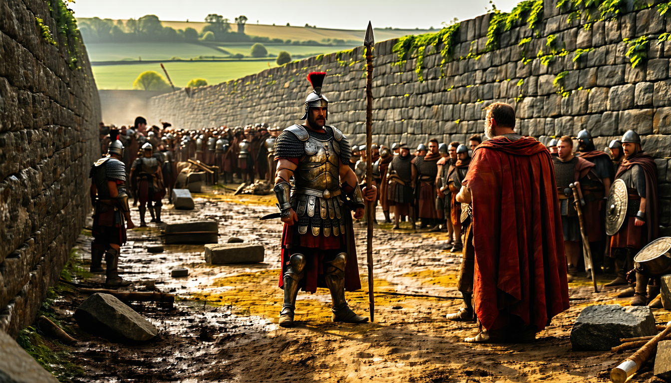 Construction of Hadrian's Wall Begins