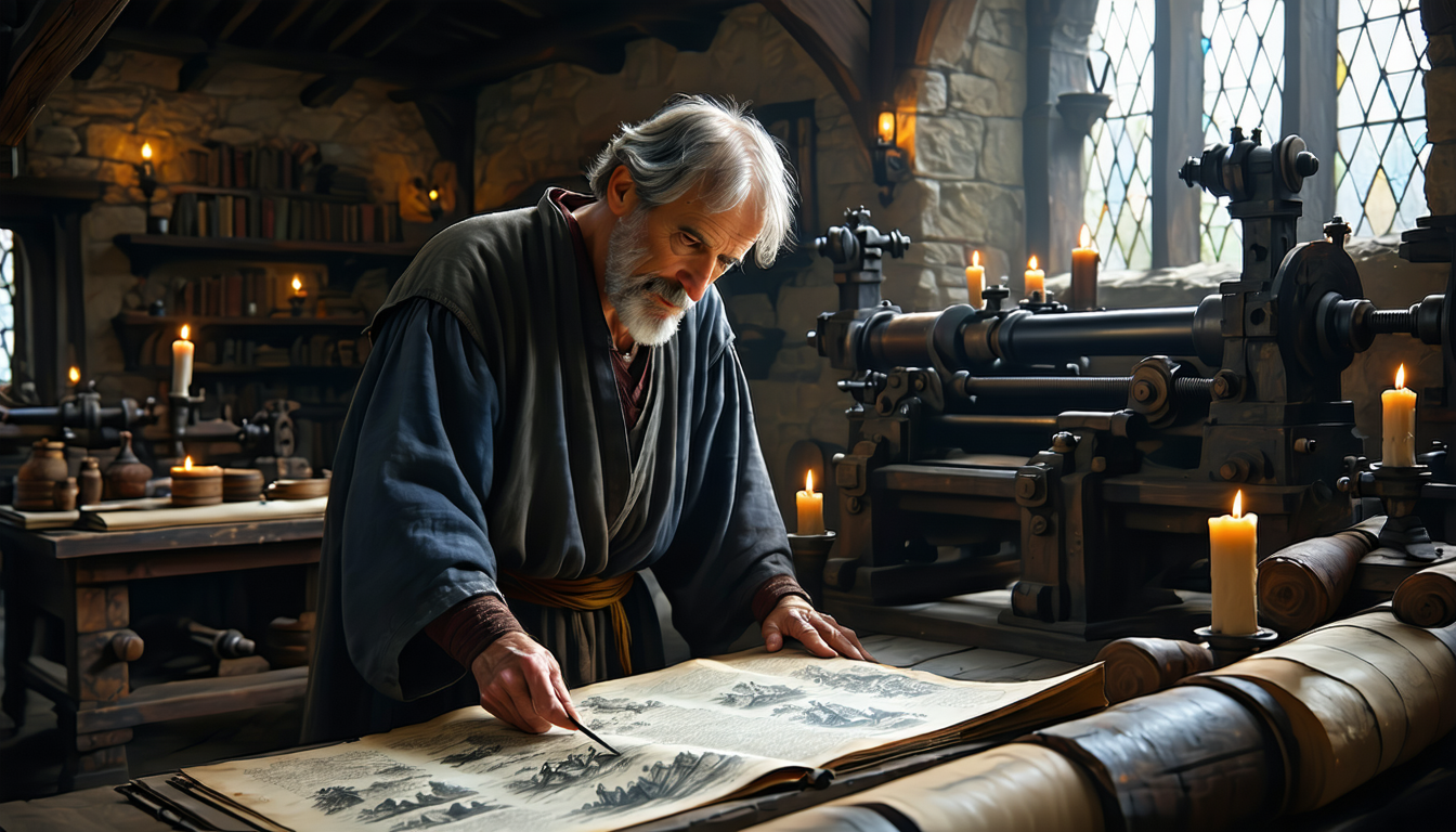 Caxton publishes Chaucer's Canterbury Tales